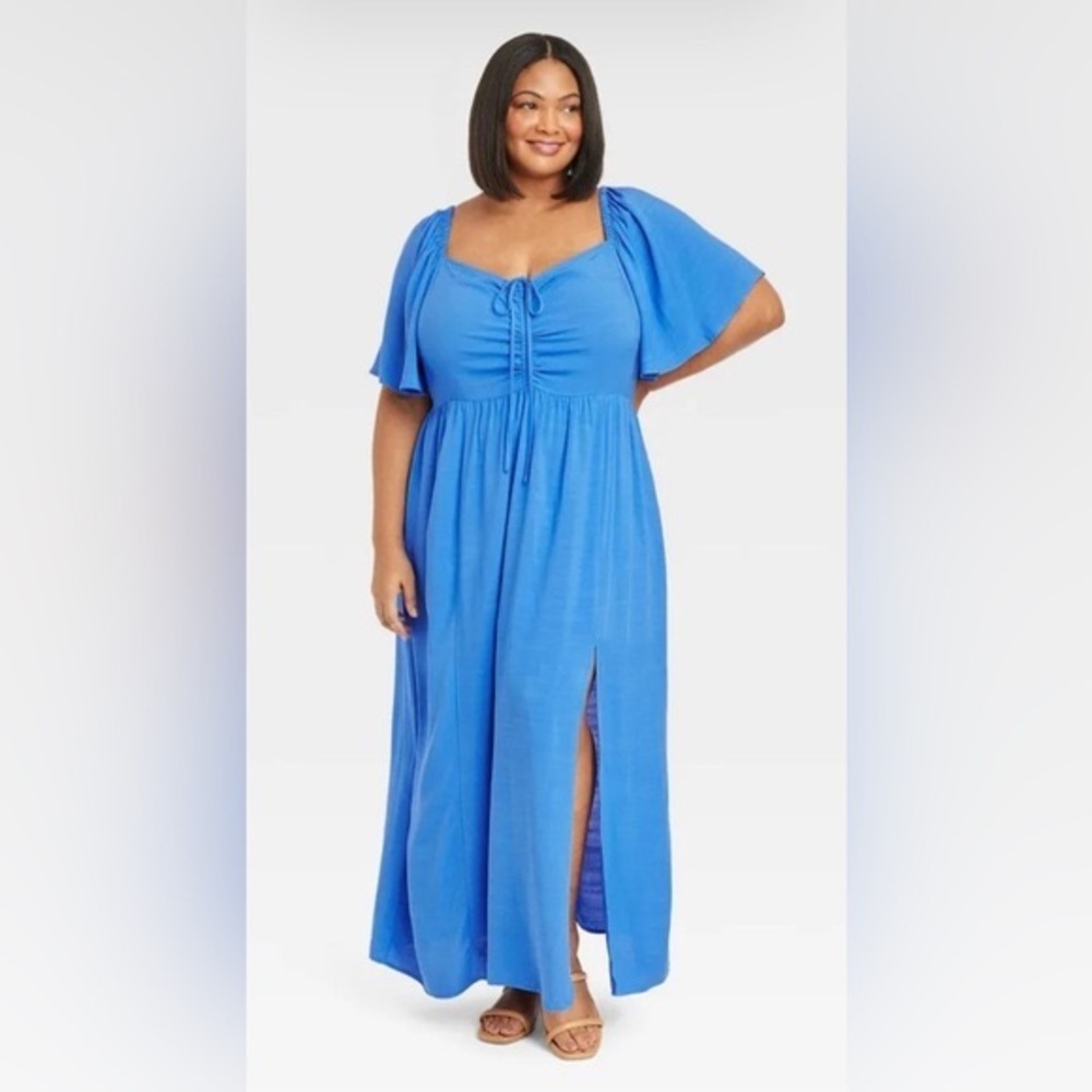 Ava & Viv Blue Maxi Dress - Size XXL - NWT